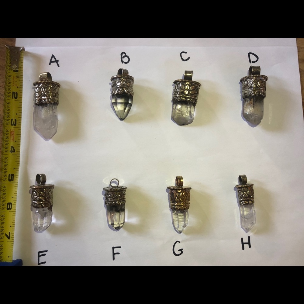 Clear Quartz Crystal Pendant